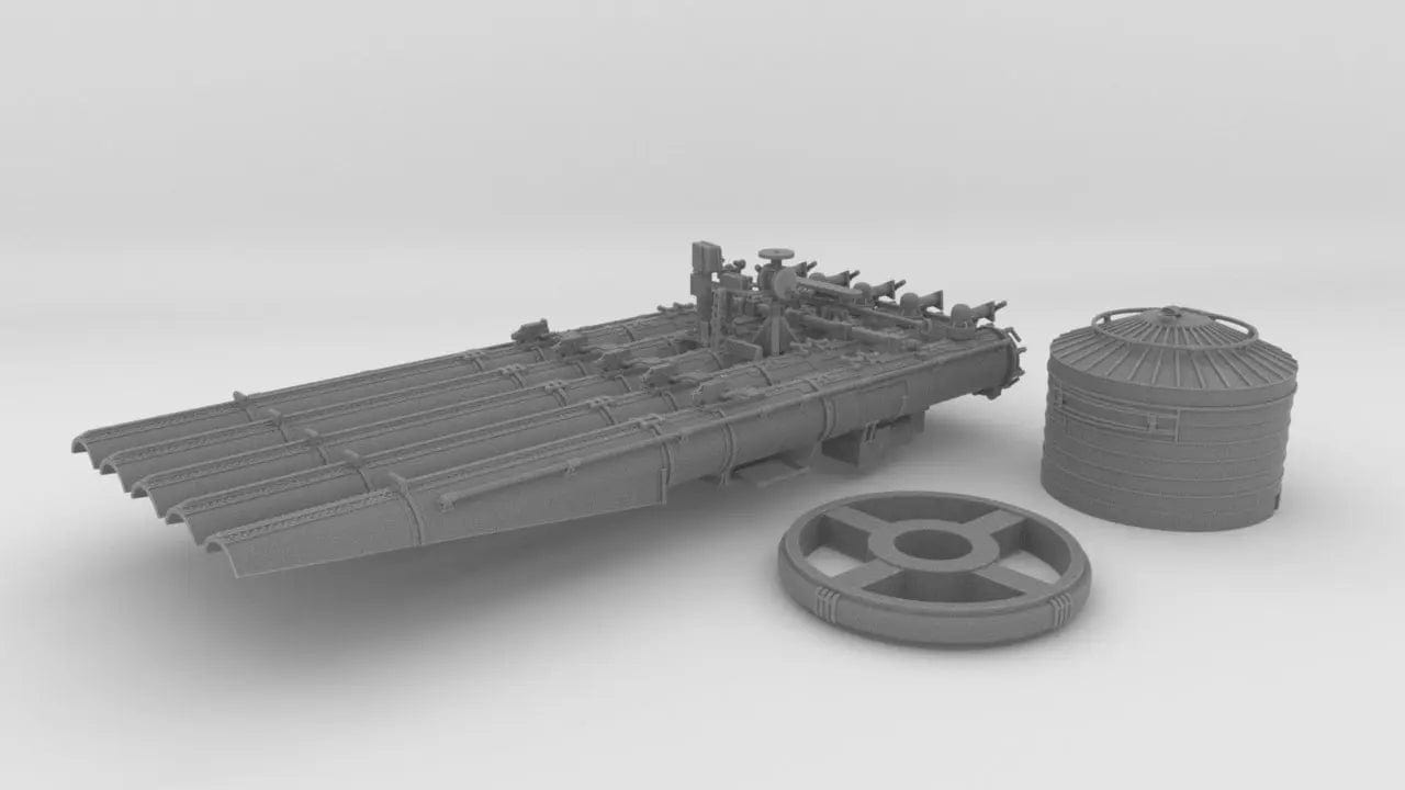 1/32 USN 21in Quintuple Torpedo Tubes Set - distefan 3d print