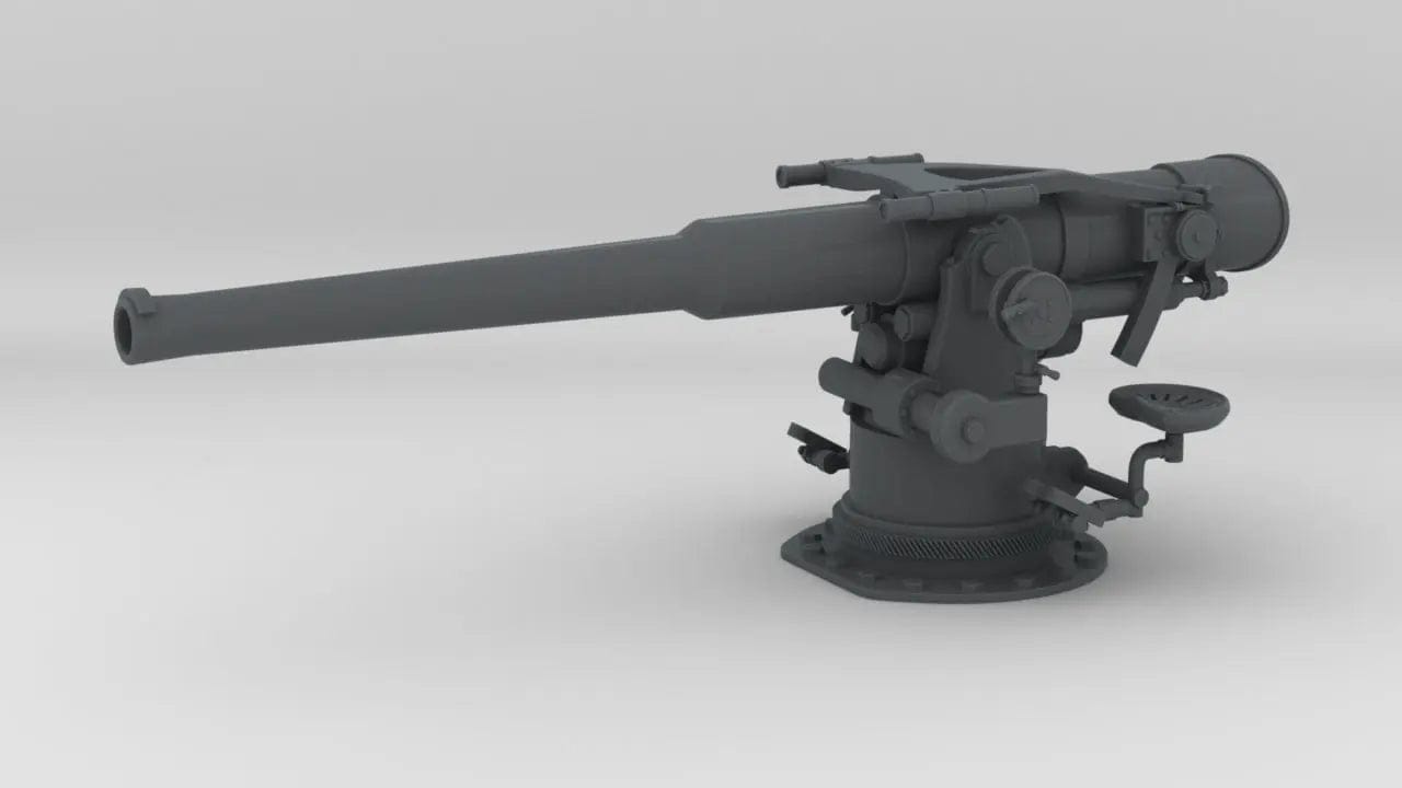 1/32 USN 4 inch 50 (10.2 cm) Sub Deck Gun - distefan 3d print