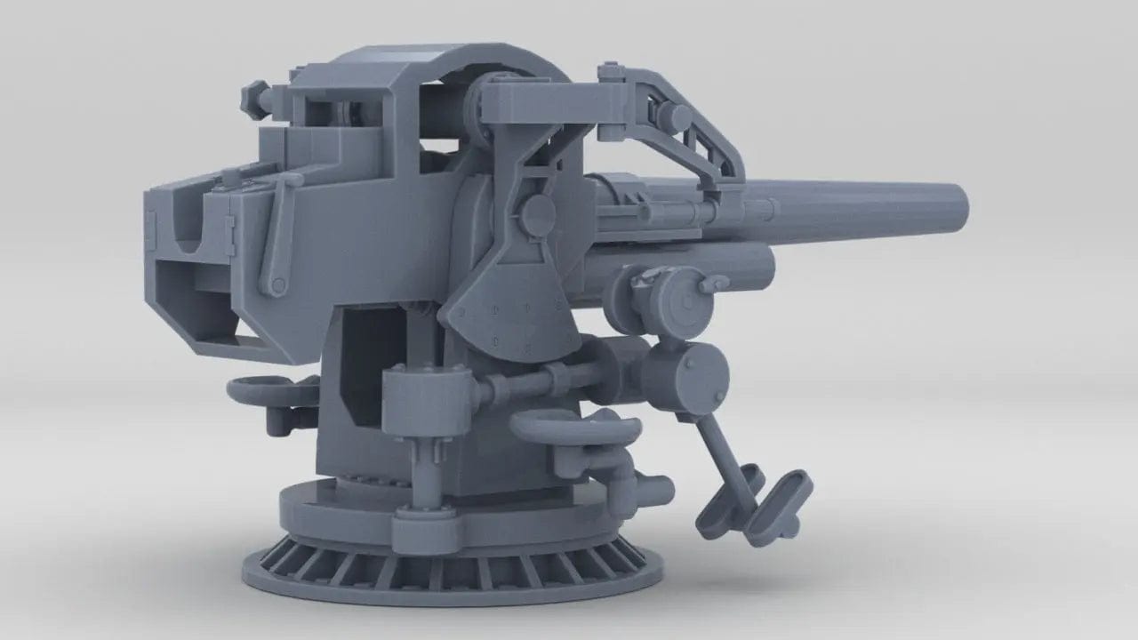1/32 USN 5-inch 25 Deck Gun Mk40 - distefan 3d print