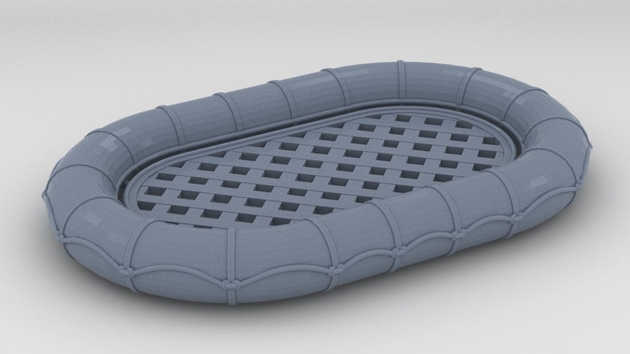 1/32 USN Life Raft Oval 25 Man - distefan 3d print