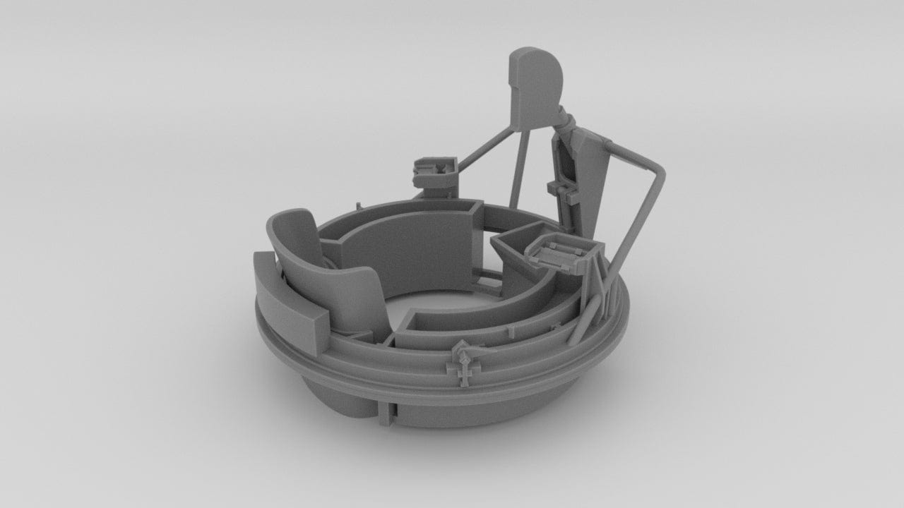 1/32 USN Pt Boat 109 - 0.50 Gun Mount Aft - distefan 3d print