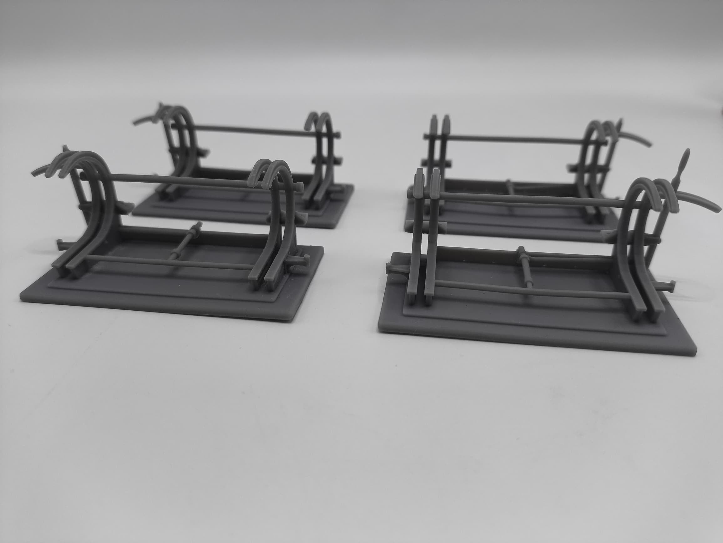 1/32 USN PT Boat Torpedo Roll Off Racks Set (4pcs) - distefan 3d print – alternate view
