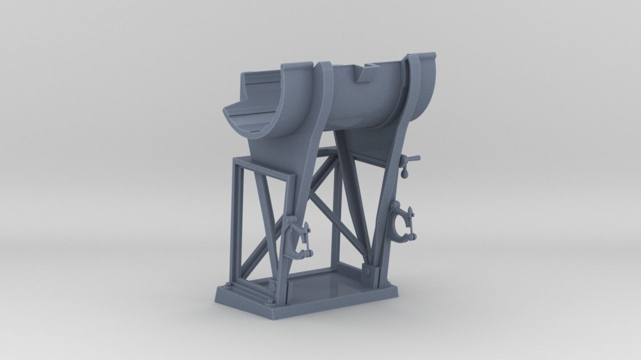 1/35 DKM Depth Charge Rack Port - distefan 3d print