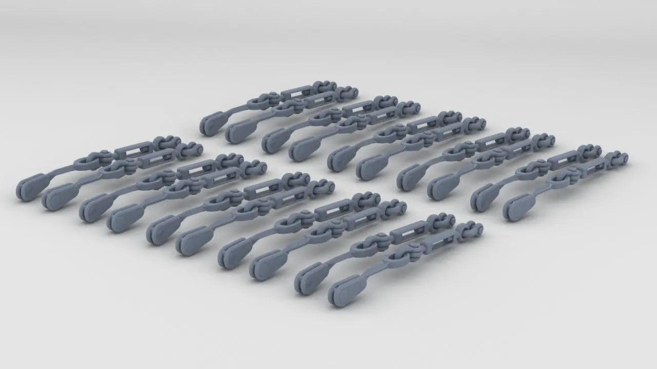1/35 DKM U-Boot Turnbuckles Set (20pcs) Resin3Dinteractive