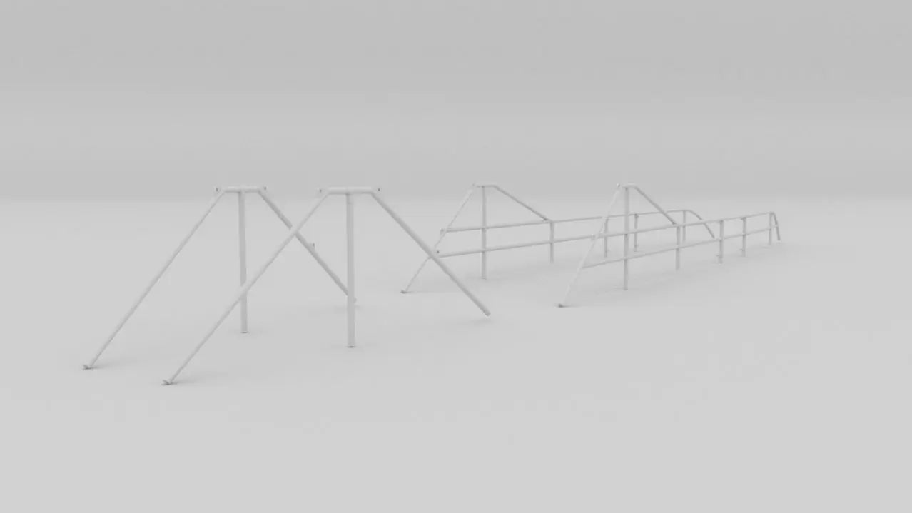 1/35 DKM Uboot VIIC Hull Deck Railing Set 3dspro