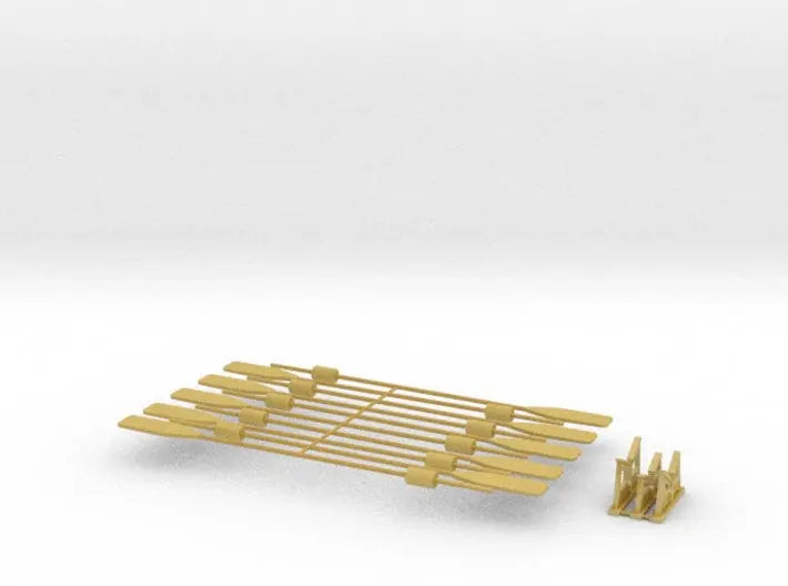 1/35 DKM paddles & cradles for 8m boat set - distefan 3d print