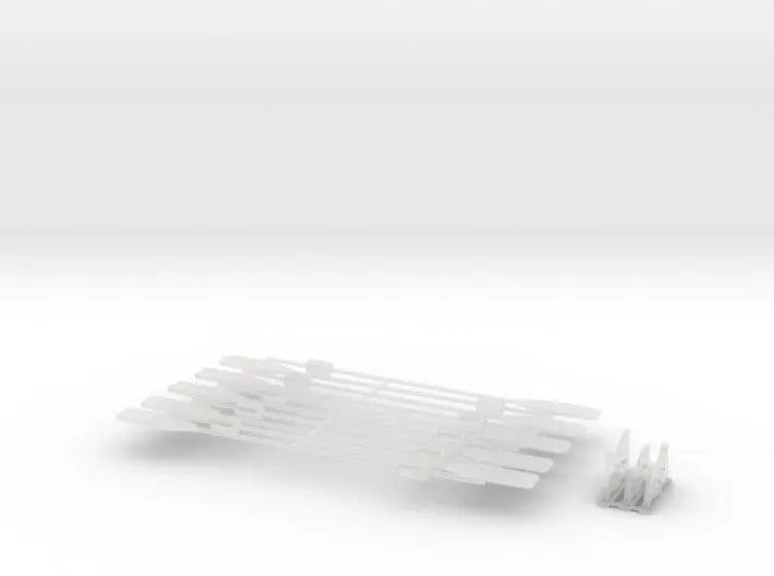 1/35 DKM paddles & cradles for 8m boat set - distefan 3d print
