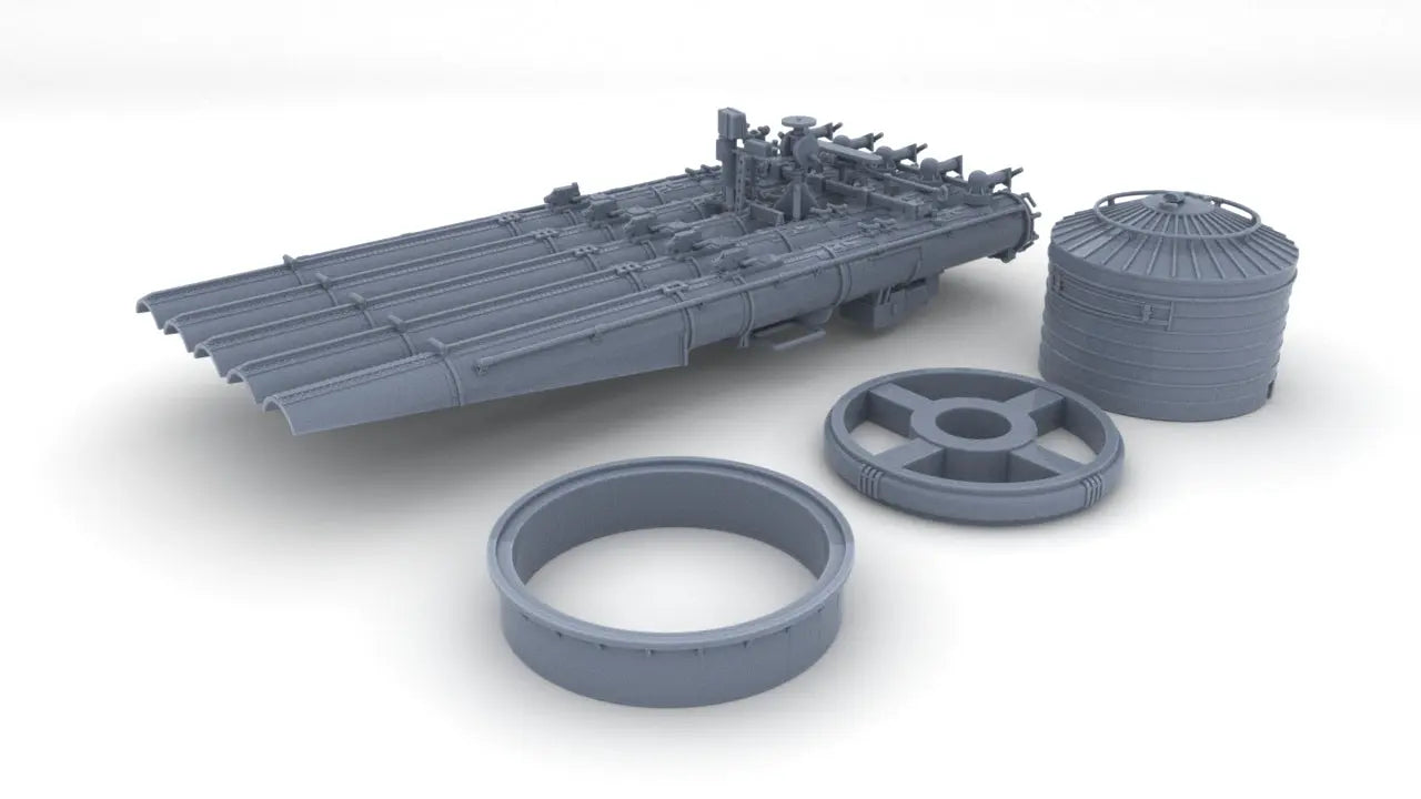 1/35 USN 21in Quintuple Torpedo Tubes Set 3dspro