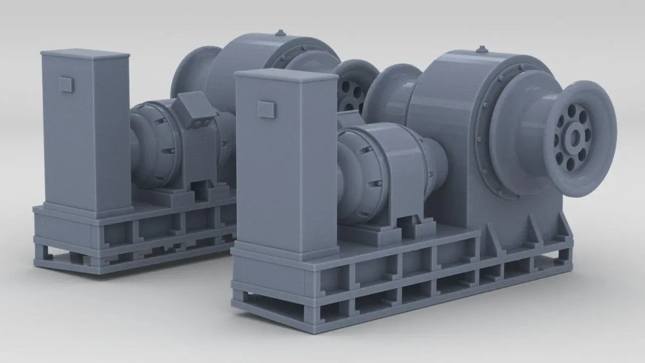 1/35 USN Boat Winches Set (2pcs) Resin3Dinteractive