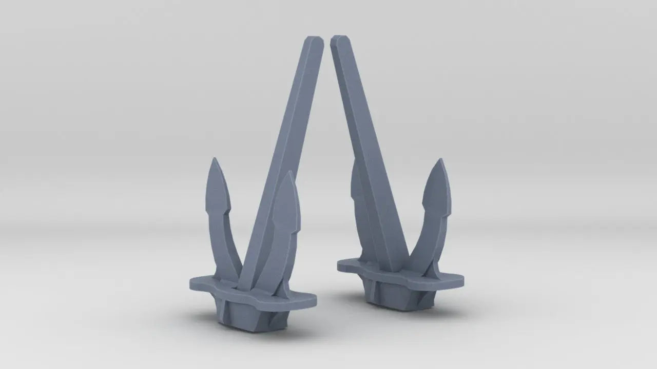 1/35 USS Sub Chaser Anchor Set (2pcs) - distefan 3d print