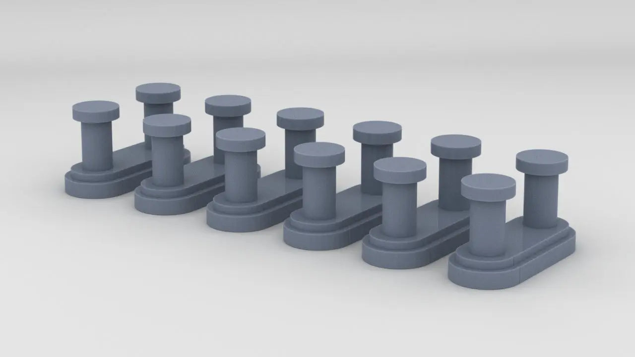 1/35 USS Sub Chaser Bollard Set (6pcs) - distefan 3d print