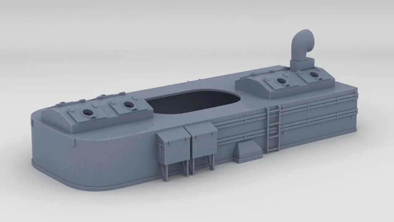1/35 USS Sub Chaser Deck 1 Below Funnel - distefan 3d print