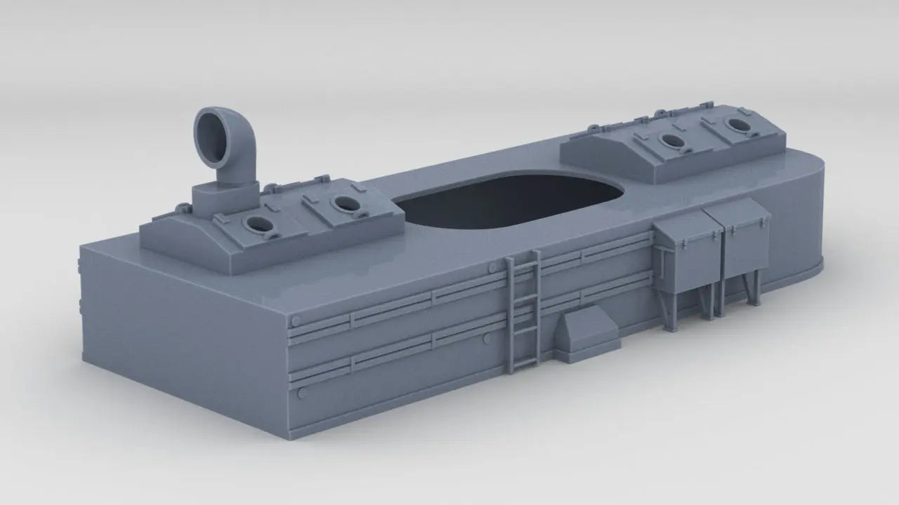 1/35 USS Sub Chaser Deck 1 Below Funnel - distefan 3d print