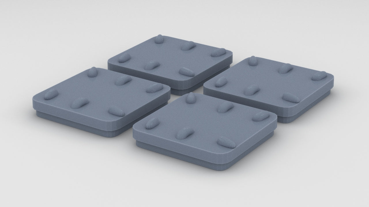 1/35 USS Sub Chaser Hatches Closed Set (4pcs) - distefan 3d print