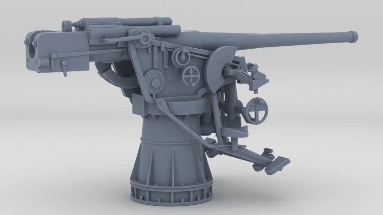 1/35 DKM 10.5 cm/45 (4.1in) SK C/32 Gun - distefan 3d print