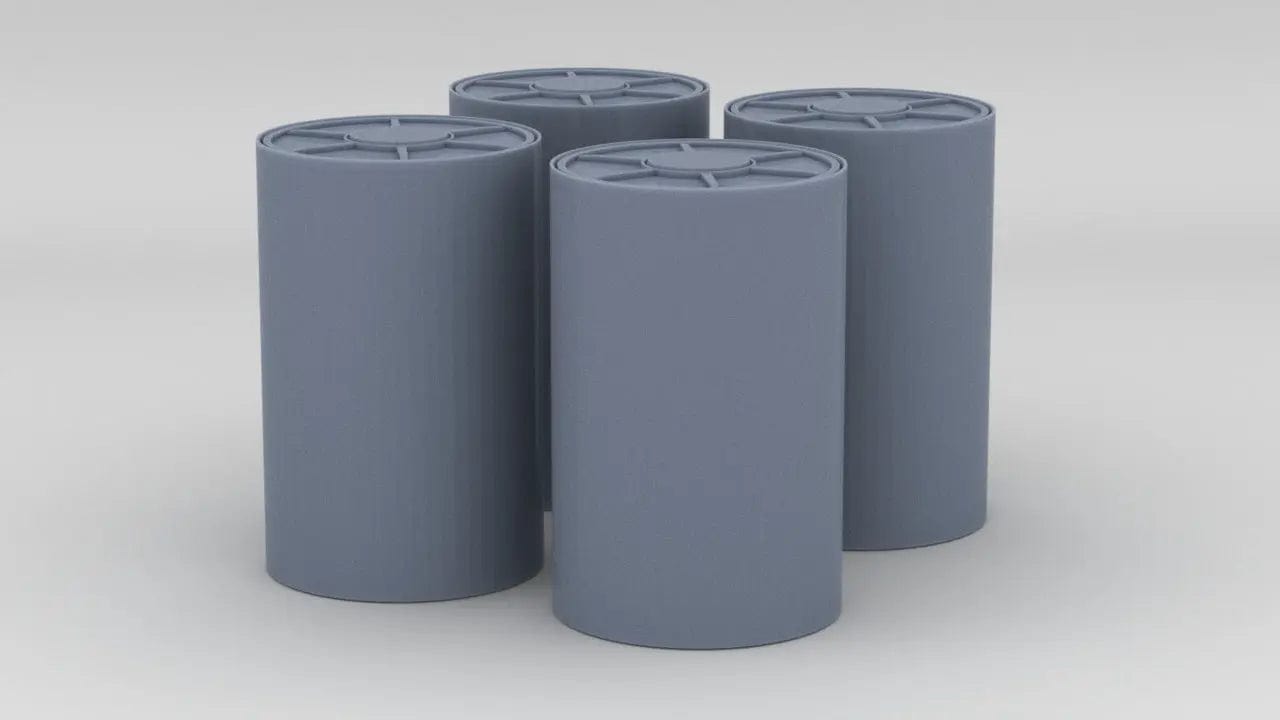 1/35 DKM Depth Charge (Wasserbombe) Set (4pcs) - distefan 3d print