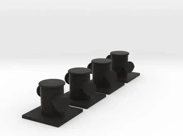 1/35 DKM Destroyer Bollard v3 Set x4 - distefan 3d print