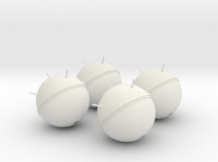 1/35 DKM Naval Mine Set 4 pcs 3d printed