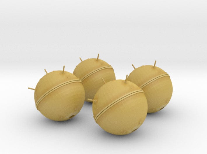 1/35 DKM Naval Mine Set 4 pcs 3d printed