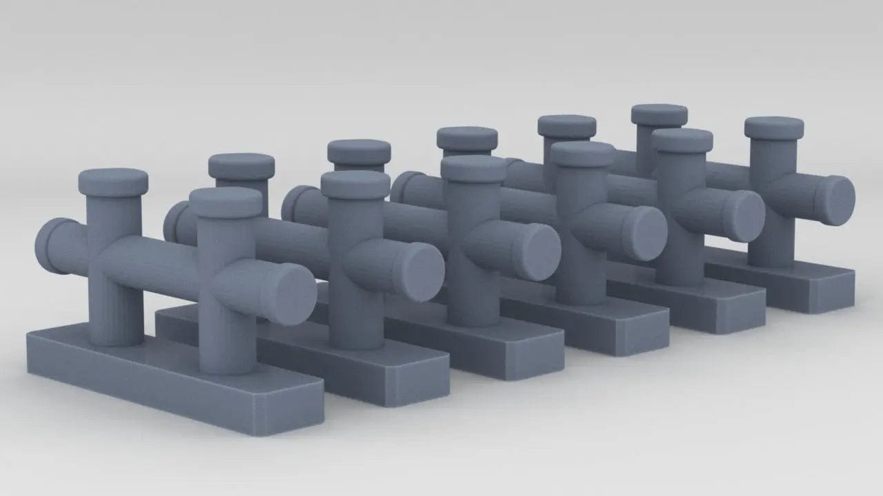 1/35 DKM Raumboote R-301 Bollard Set (6pcs) - distefan 3d print
