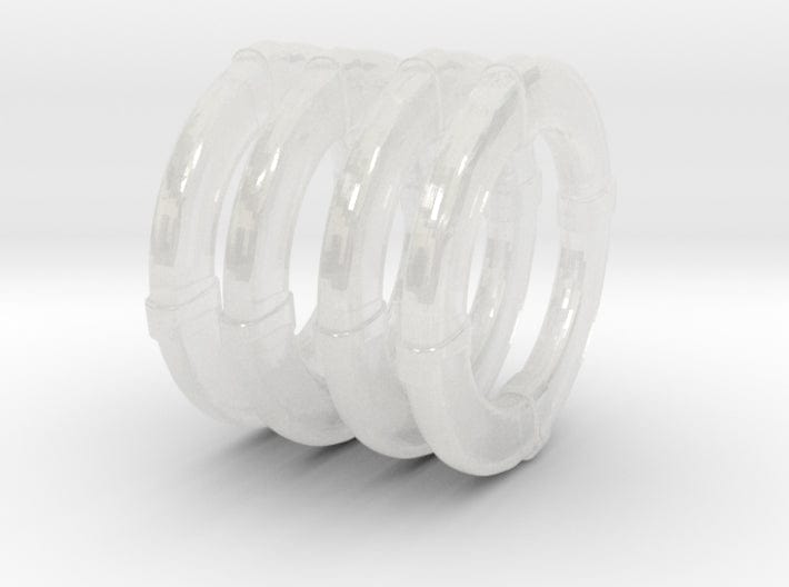 1/35 DKM Raumboote R-301 life ring set 4pcs - distefan 3d print