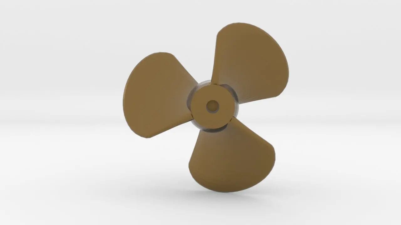 1/35 German Schnellboot Propeller C with 2mm Hub - distefan 3d print
