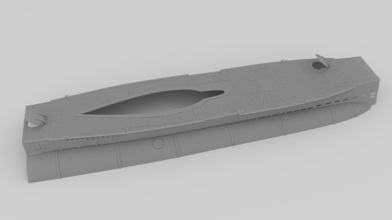 1/35 German Type VIIC Submarine Waterline - distefan 3d print