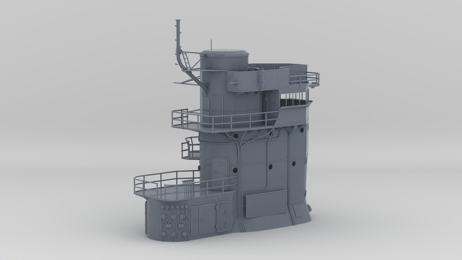 1/30 IJN Akagi Lower Tower 3dspro