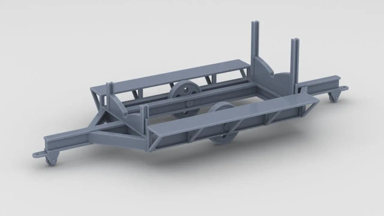 1/35 IJN Kawanishi N1K1 Kyofu Trailer - distefan 3d print