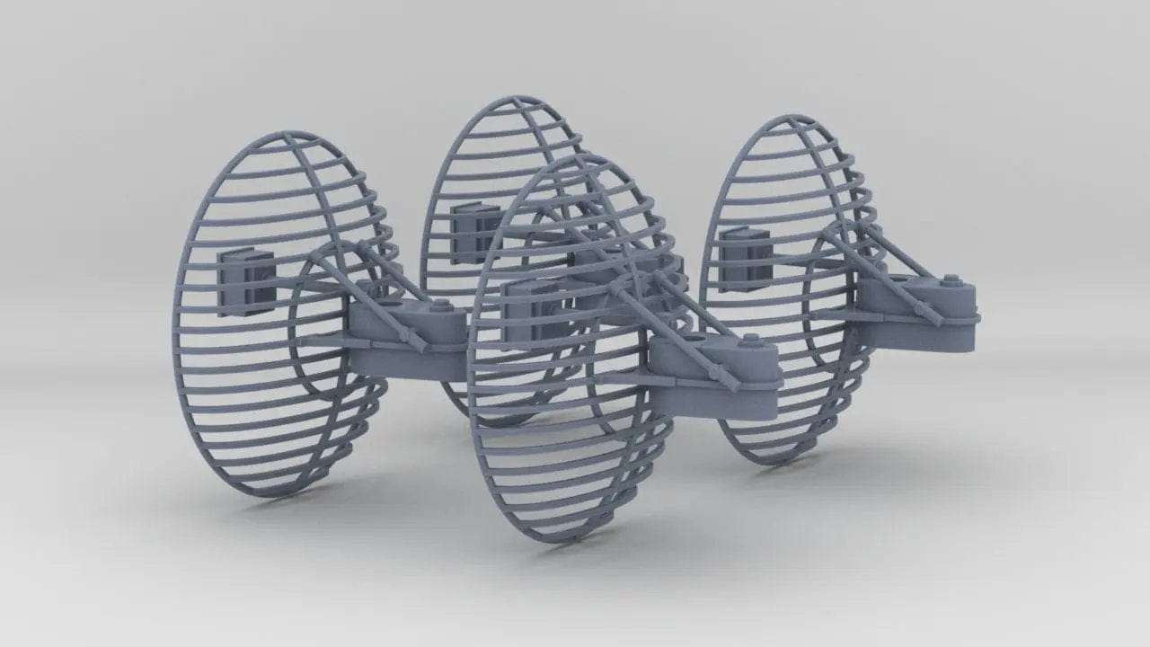 1/35 US Patriot SAM Battery Antenna Set (4pcs) - distefan 3d print