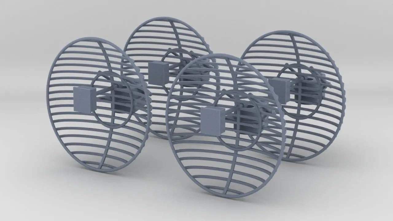 1/35 US Patriot SAM Battery Antenna Set (4pcs) - distefan 3d print