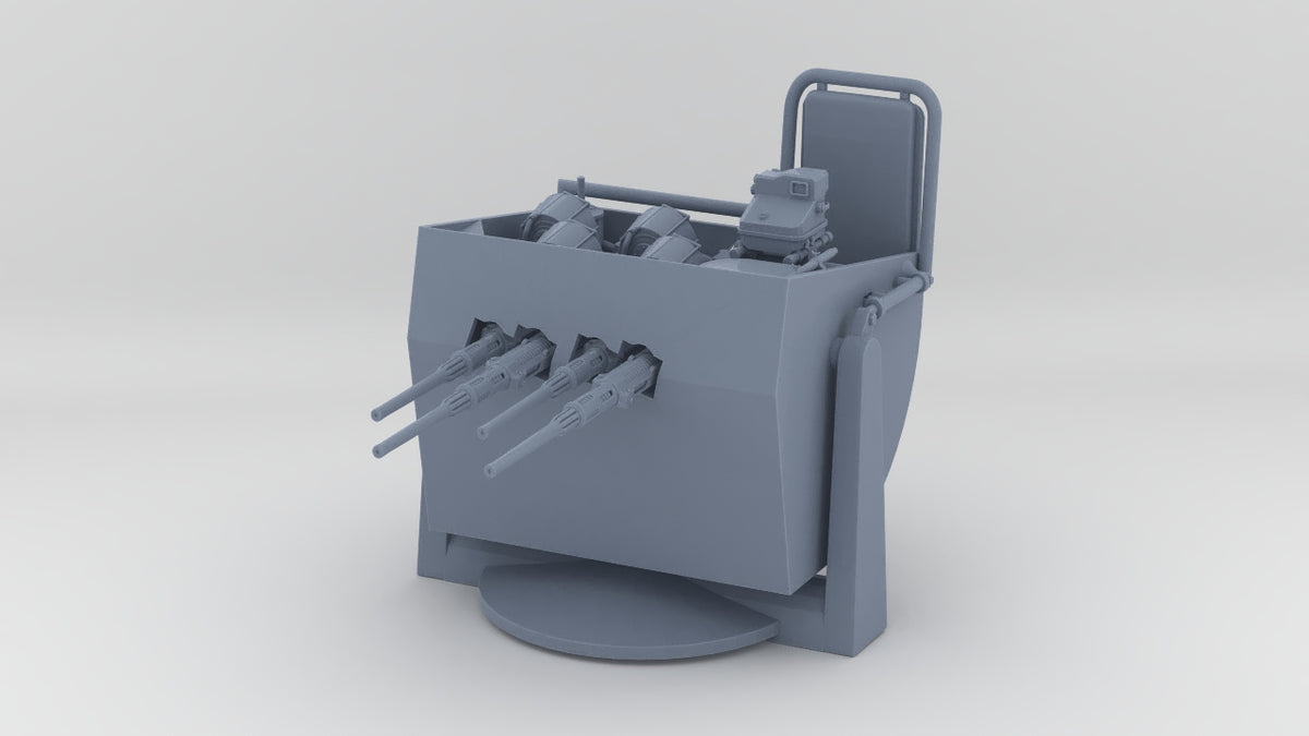 1/35 US PT-556 Elco "Thunderbolt" 20mm Quadruple Gun Mount - distefan 3d print