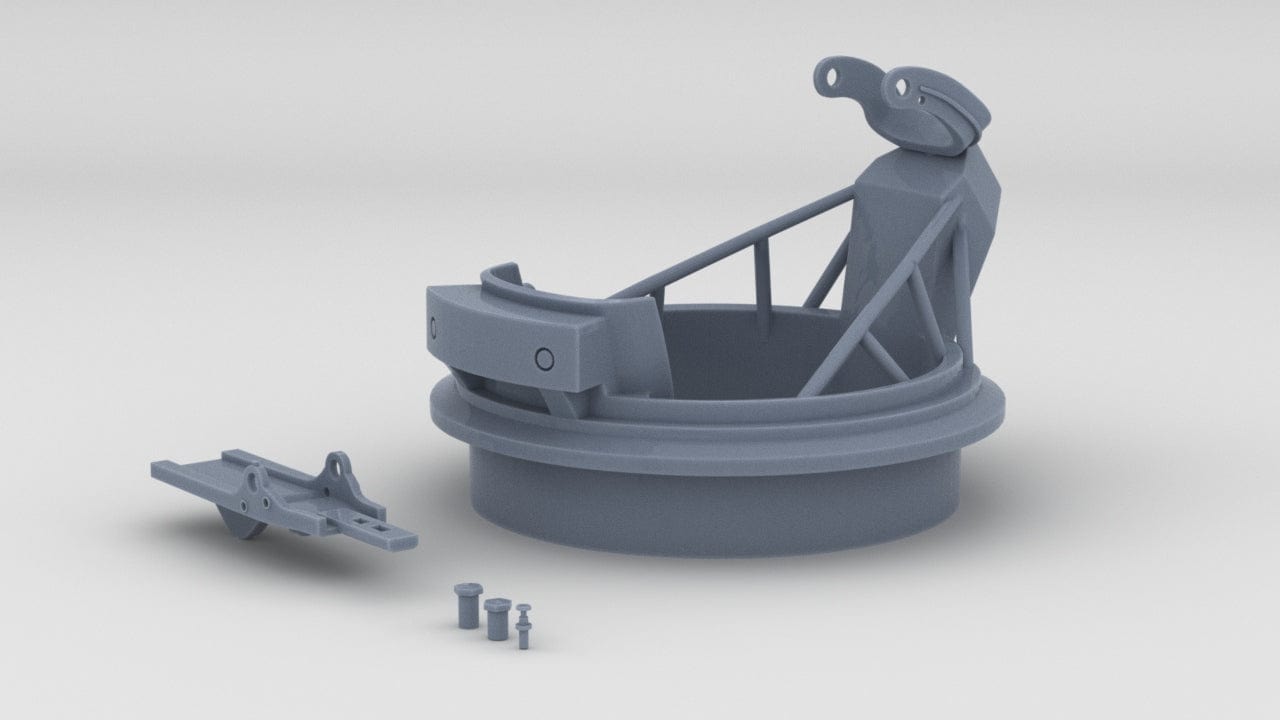 1/35 US PT Boat 20mm Mount Mk-12 MOD1 w/o 20mm Oerlikon - distefan 3d print