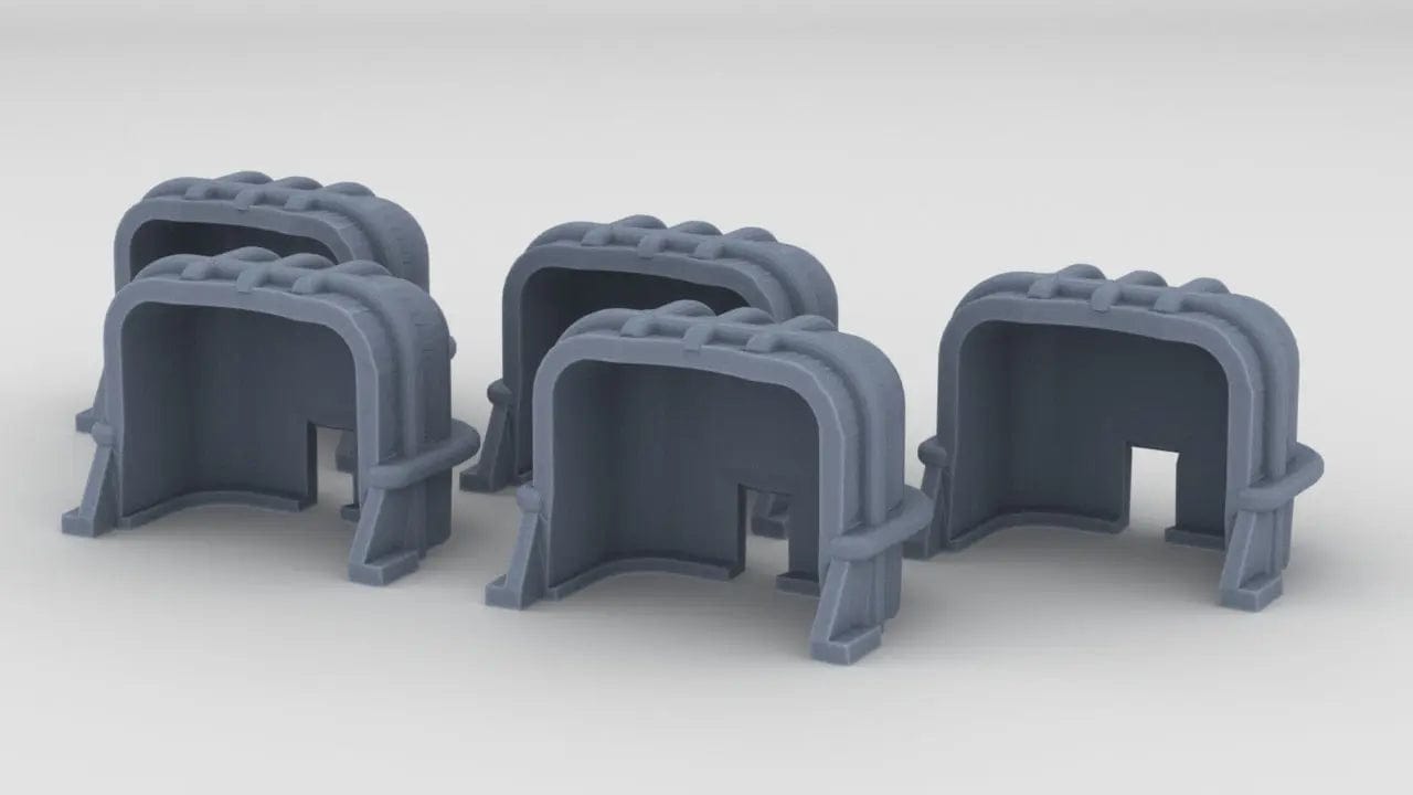 1/35 USN Blast Hood for 5"/38 cal. Mounts Set (5pcs) - distefan 3d print