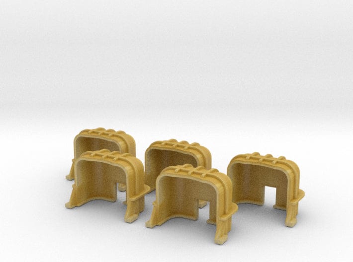 1/35 USN blast hood for 5"/38 cal. mounts set 5pcs - distefan 3d print