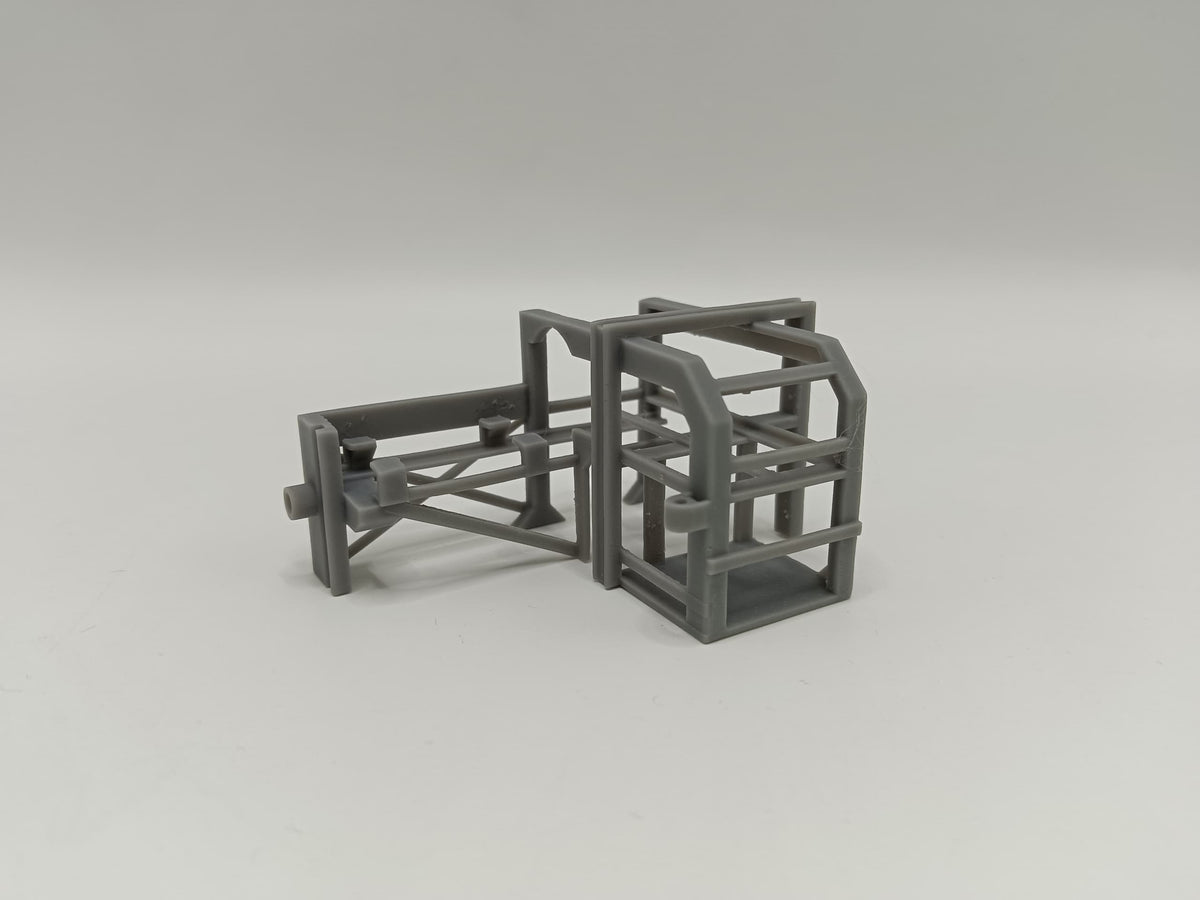 1/35 USN Depth Charge Loader Rack Port - distefan 3d print – alternate view