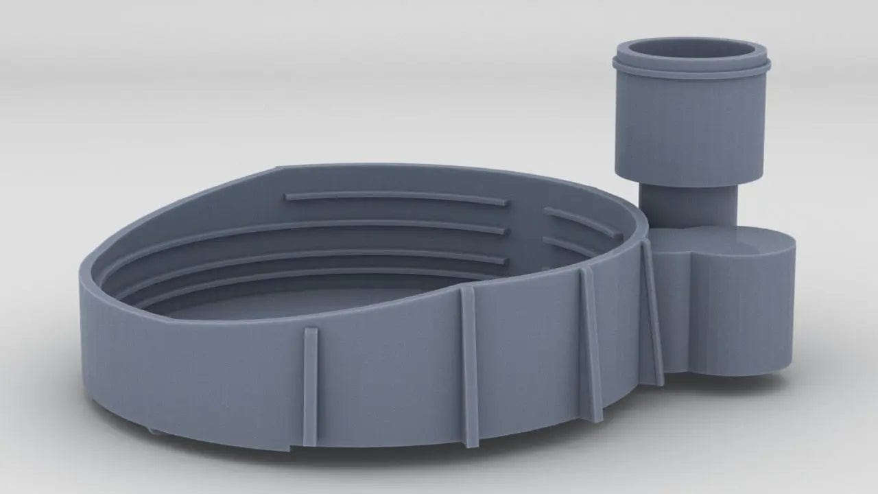 1/35 USS Iowa BB-61 40mm Quad Bofors AA Gun Mount Tub - distefan 3d print