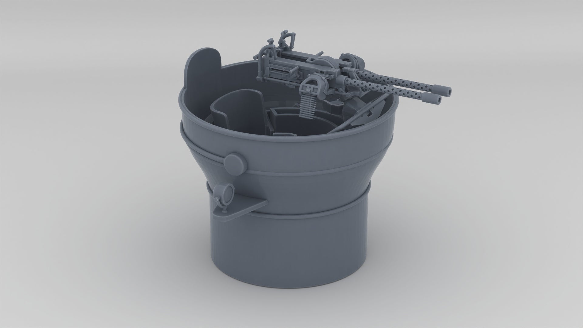 1/35 USS PCF Dual MG Tub - Distefan 3D Print