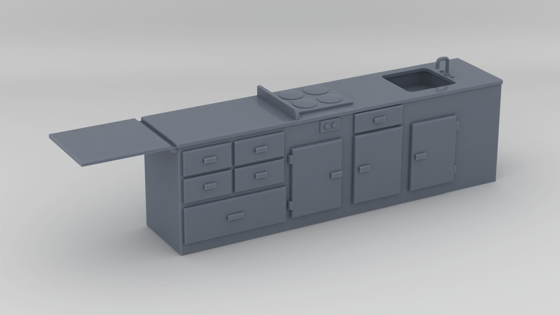 1/35 USS PCF Interior Cupboards-Sink Set - distefan 3d print