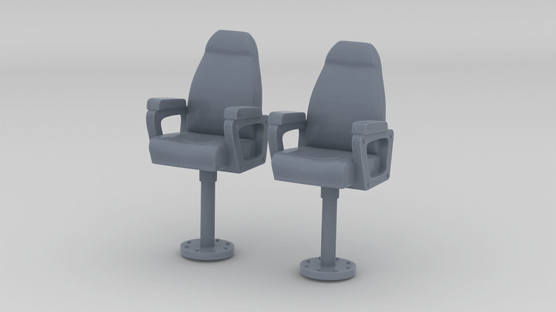 1/35 USS PCF Pilot House Chairs Set (2pcs) - distefan 3d print
