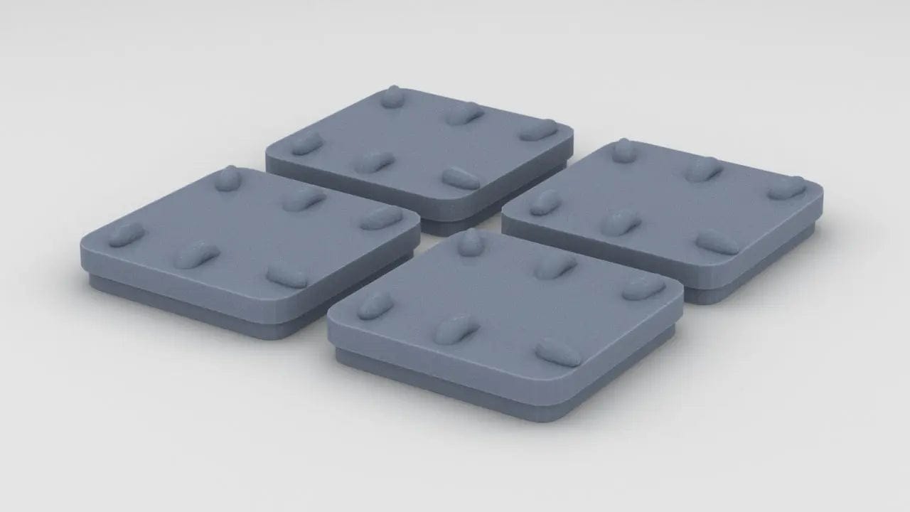 1/35 USS Sub Chaser Hatches Closed Set (4pcs) - distefan 3d print
