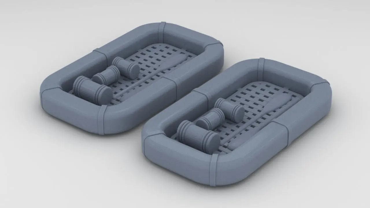 1/35 USS Sub Chaser Life Raft Set (2pcs) - distefan 3d print