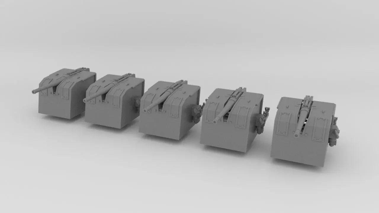 1/350 DKM 10.5 cm/45 (4.1") SK C/32 Set 5pcs - distefan 3d print