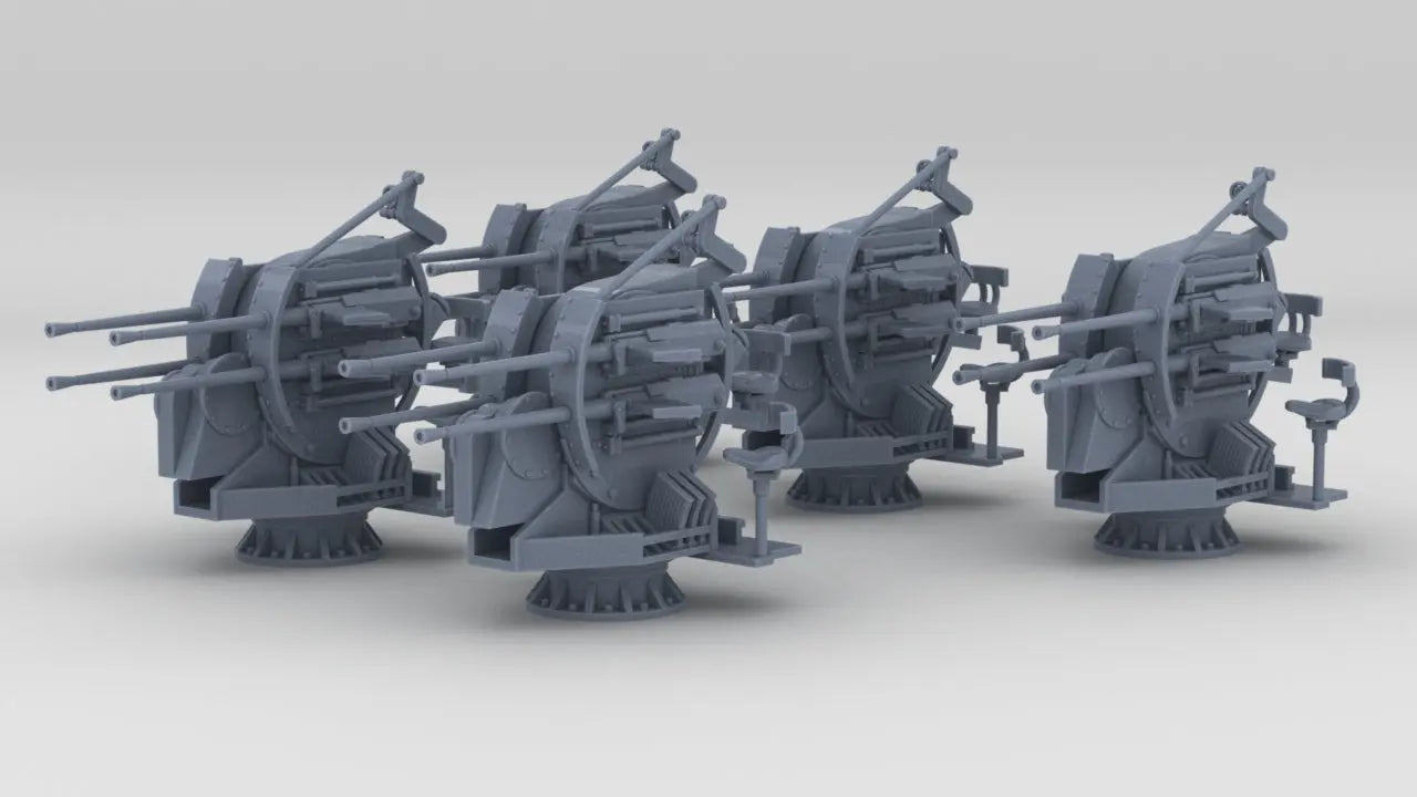 1/350 DKM 20mm-MG-C/38 Quadruple Set (5pcs) Resin3Dinteractive