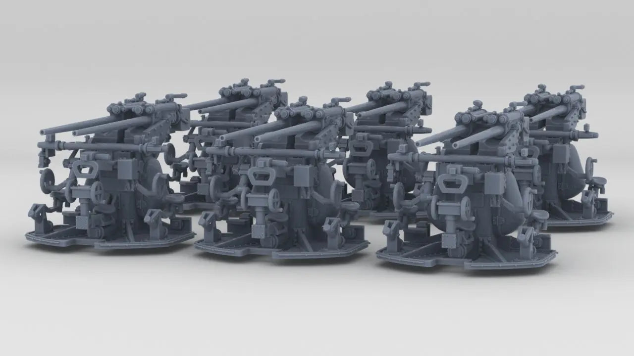1/350 DKM 3.7cm SK C/30 Twin Gun Set (6pcs) Resin3Dinteractive