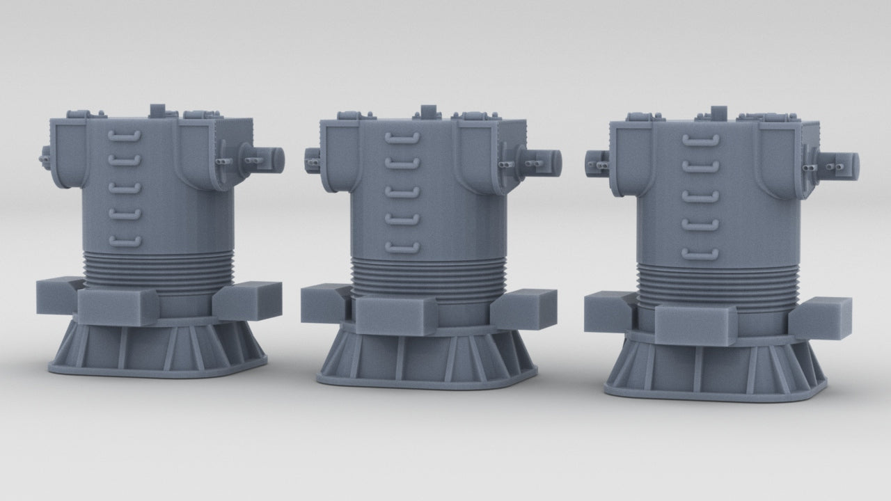 1/350 DKM Admiral Scheer Range Finder Set (3pcs) - distefan 3d print