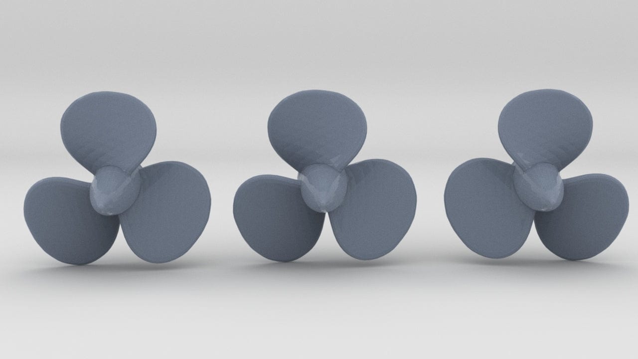 1/350 DKM Bismarck Propellers Set (3pcs) - distefan 3d print