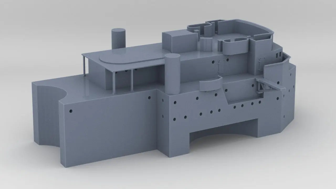 1/350 DKM H-39 Forward Deck 2-3-4-5 - distefan 3d print