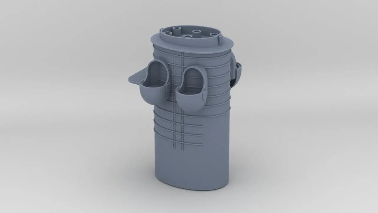 1/350 DKM H-39 Funnel 1 - distefan 3d print