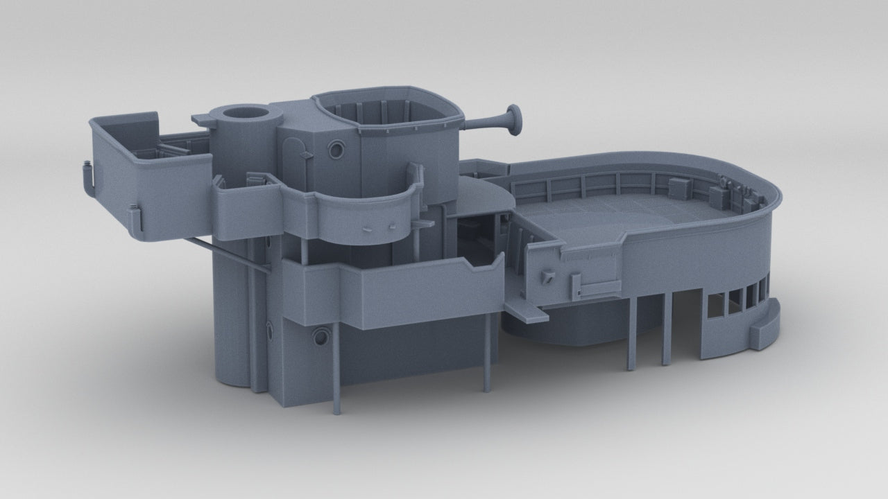 1/350 DKM Lutzow Forward Deck 3 & 4 - distefan 3d print
